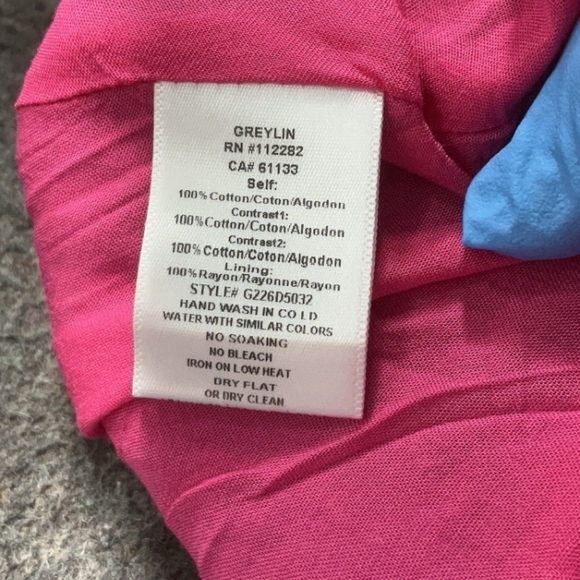 Greylin Pink Purple Colorblock Dress L Anthropologie Style - Picture 9 of 12